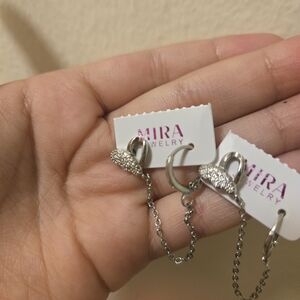 Mira Jewelry Silver Earrings